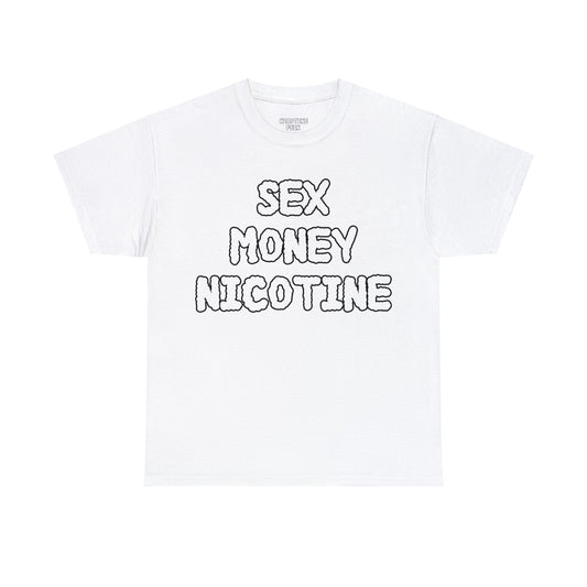 SEX MONEY NICOTINE TEE