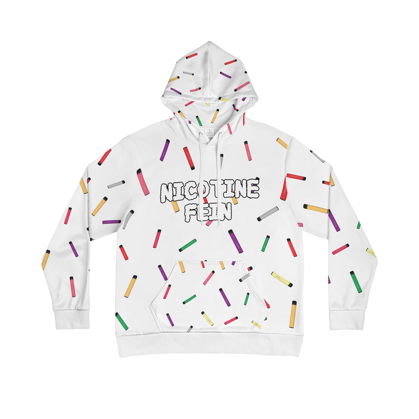 Nicotine Fein Hoodie White